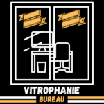 Vitrophanie occultante pour bureau